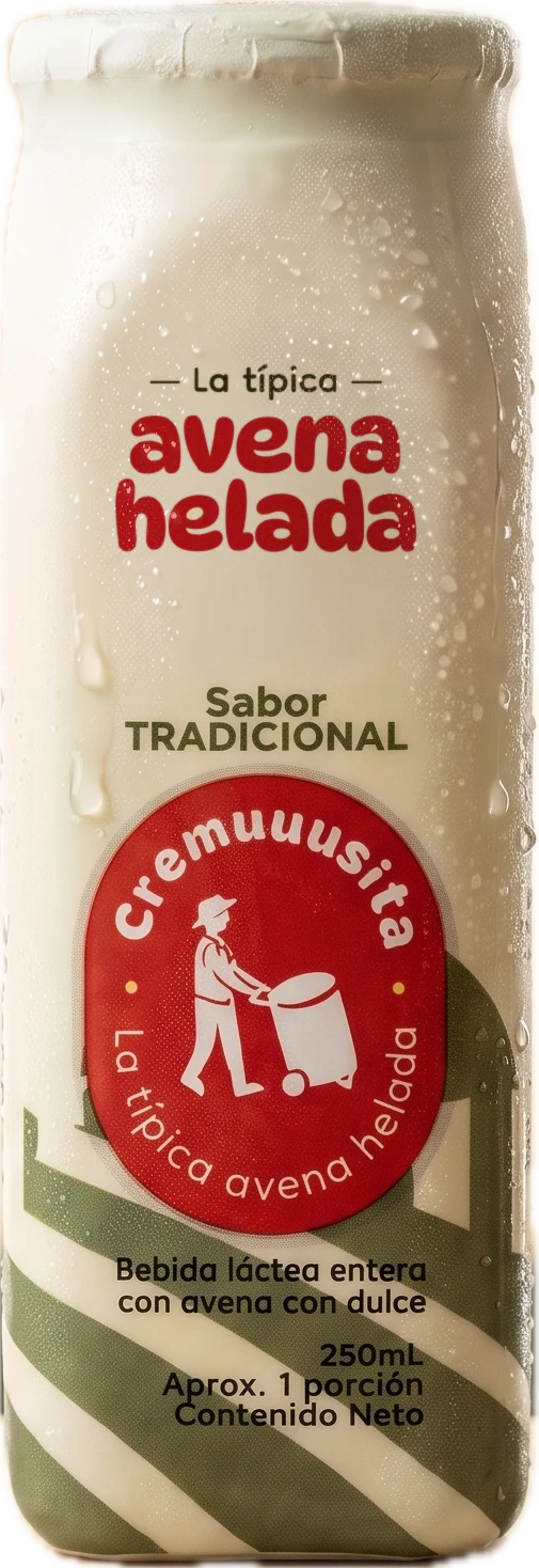 Botella de Avena Cremuuusita, la típica avena helada